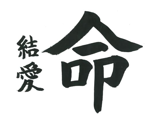 第70回全国書道コンクール受賞作品一字書の部一字賞学生高学年 新潟県 酒井　結愛