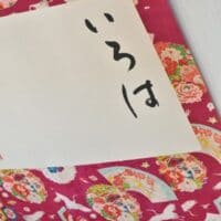 七五三の着物リメイクで掛け軸作品に活用