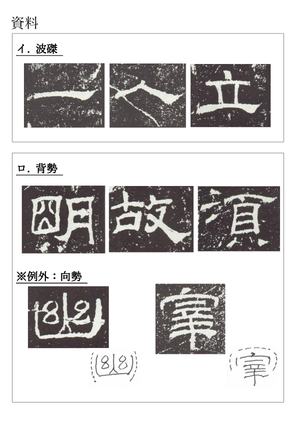 古谷春峰隷書（乙瑛碑）を学ぶ隷書の特色や注意すべきポイント