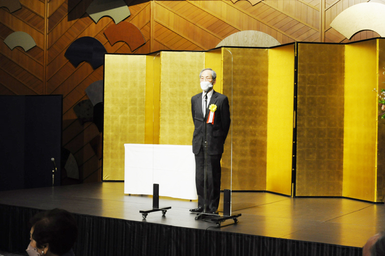 全日本書芸文化院創立70周年記念祝賀会代表挨拶目良丹崖