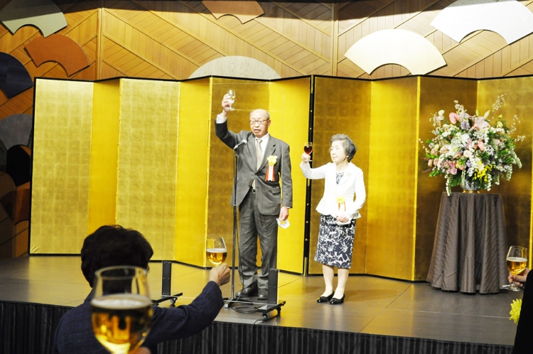 全日本書芸文化院創立70周年記念祝賀会乾杯