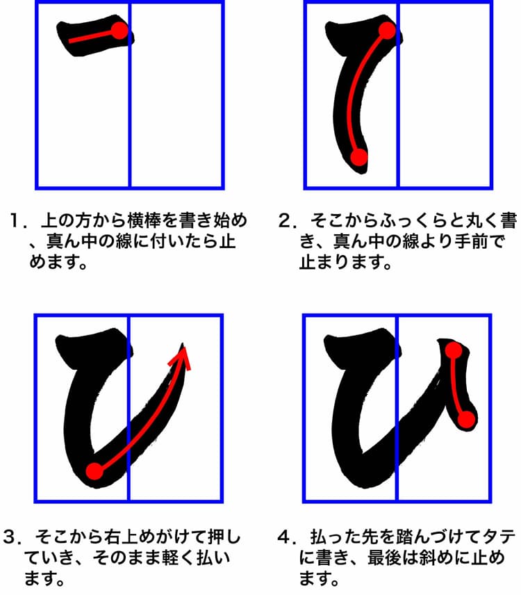 子どもに教えるコツ～ひらがなの「は・ひ・ふ」 | 全日本書芸文化院