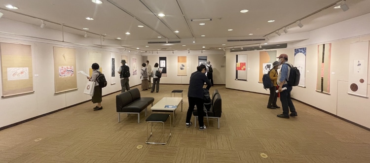 「第92回以白会表装展」～銀座・鳩居堂画廊～全書芸展表具屋加藤聴松堂の加藤清美・中島霽月堂の中島大輔