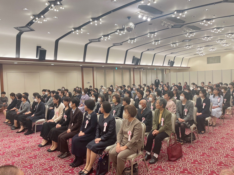 全日本書芸文化院令和5年度2023師範認証式如水会館全書芸