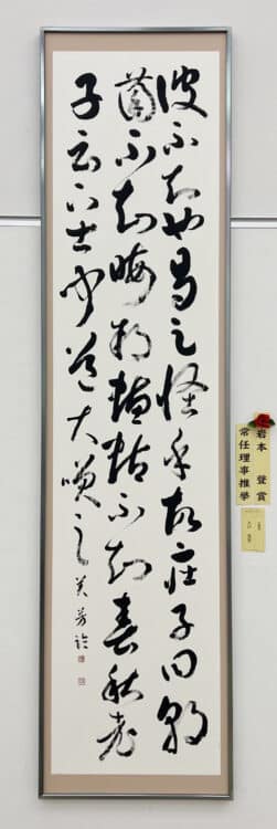 岩本登賞大戸美芳山梨県漢字臨書第52回公募全書芸展文化庁・東京都後援全日本書芸文化院国立新美術館展覧会委員