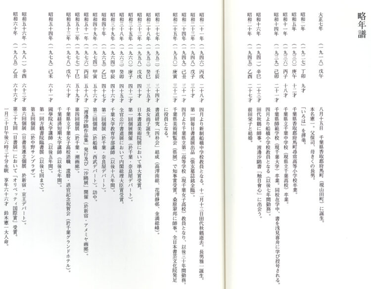 鈴木方鶴略年譜1918ｰ1985