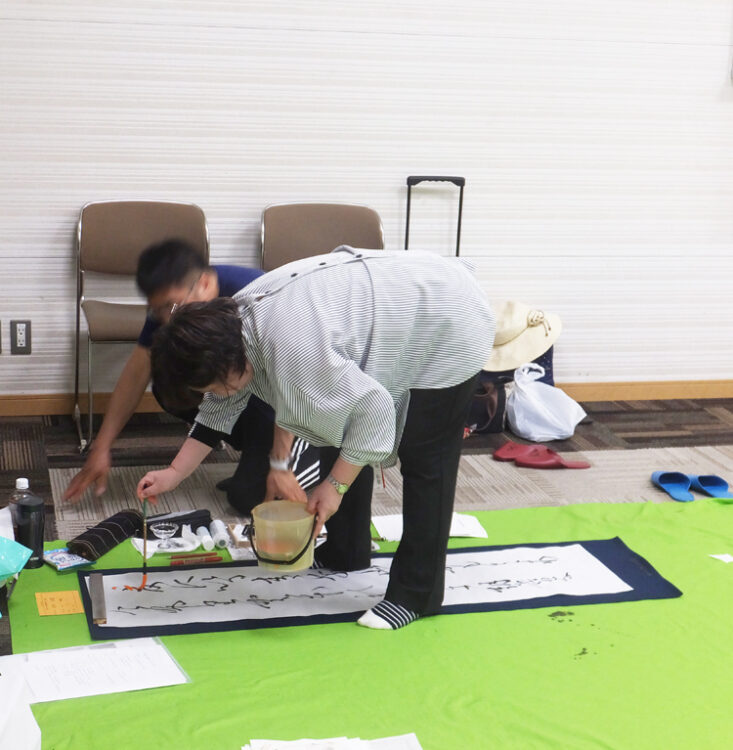 全日本書芸文化院全書芸東京飯田橋レインボービル漢字かな書道講習会2025十七帖・礼器碑・石山切伊勢集・針切