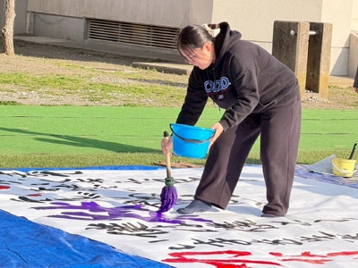 雄山書院の書道パフォーマンス「第6回雄山書院展」2026に展示～鴨川市郷土資料館～滝口蘭邦千葉県鴨川市